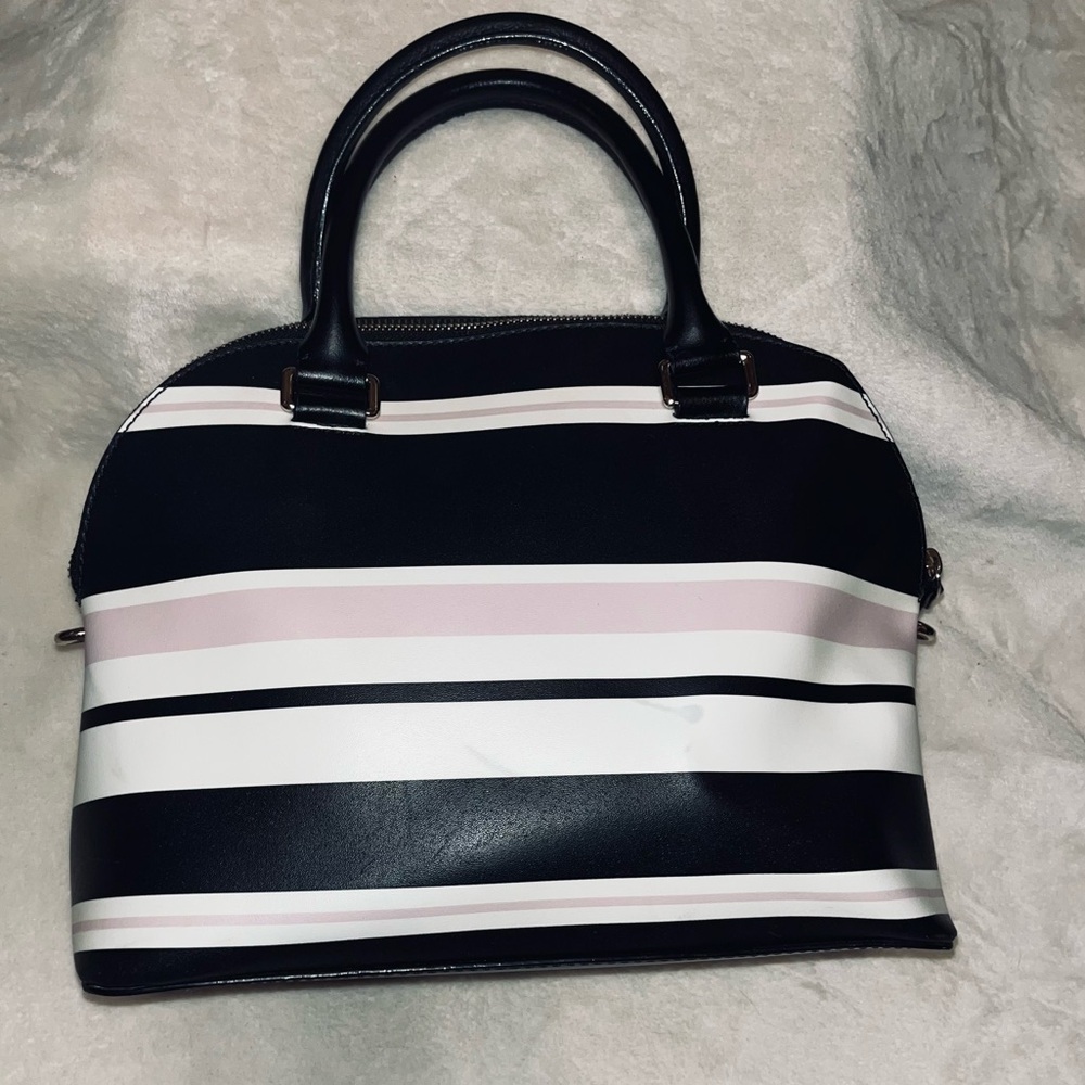 ♠️ Kate Spade • Carli Grove Street Striped Satchel Handbag - Picture 4 of 14